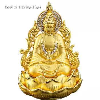 1 шт 13 см сплав автомобильные аксессуары двухсторонние Guanyin автомобильные духи основа для домашнего декора ремесло подарки