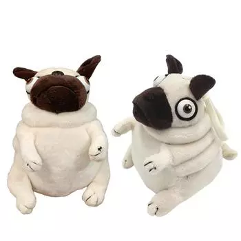1 шт. 13 см Свинья Эльф толстый мопс плюшевые игрушки Kawaii сидящие игрушки для собак-мопсов мягкие куклы для детей подарок на день рождения куклы