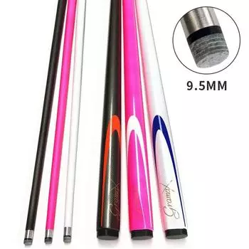 1 шт 145 см бильярдный кий из углеродного волокна 1/2 разделенный спиральный интерфейс 9,5 мм маленькая головка снукерная палка бильярдные принадлежности чёрный