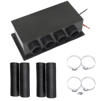 1 шт. 1500 Вт 24 В Автомобильный Черный 4-отверстный Нагреватель Вентилятор охлаждения Портативный Автомобильный Размораживатель