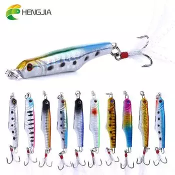 1 шт., 15,7 г/5,7 см, Hengjia, свинцовая приманка для рыбы, твердая металлическая приманка, без губ, рыболовная приманка J