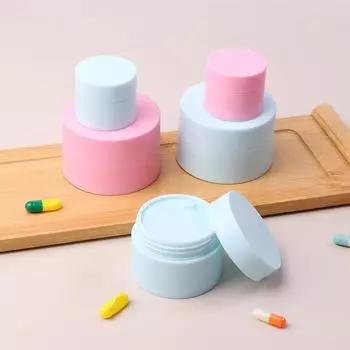 1 шт. 15 г, 30 г, 50 г, многоразовая банка для крема для лица, лосьона, масла для тела, контейнеры для макияжа, круглые дорожные баночки для теней для век и геля 15g белый