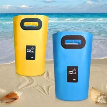 1 шт. 15 л наружное рыболовное ведро складной контейнер для воды для чистки автомобиля инструмент для мойки автомобиля темно-синий