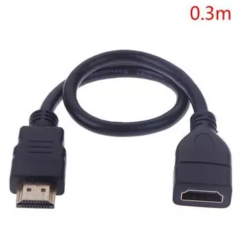1 шт. 15 см/30 см удлинительный кабель HDMI «папа-мама» удлинитель HDMI-шнур-удлинитель 0.3m
