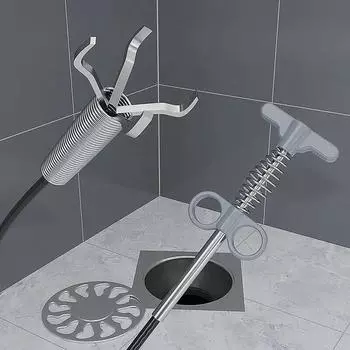 1 шт. 160 см разблокировщик канализационных труб змеиный пружинный инструмент для выемки грунта для кухни, ванной комнаты, инструмент для очистки канализации, кухонные аксессуары серебряный серый