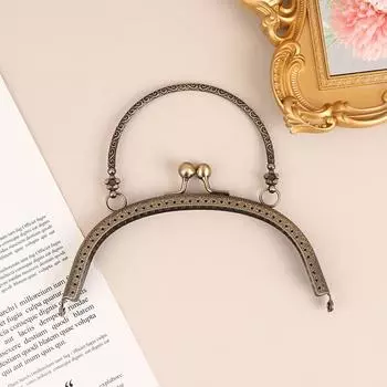 1 шт., 16,5 см, винтажная металлическая застежка с тиснением, арочный замок для сумок, застежка с ручками, аксессуары для поддержки запястья сумки as the picture