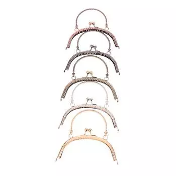 1 шт., 16,5 см, винтажная металлическая застежка с тиснением, арочный замок для сумок, застежка с ручками, аксессуары для поддержки запястья сумки as the picture