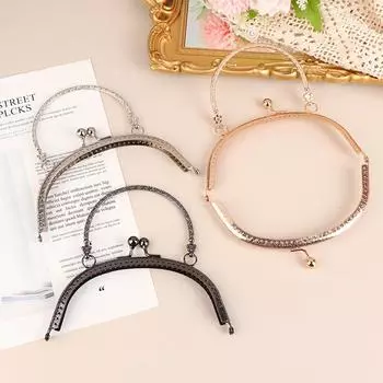 1 шт., 16,5 см, винтажная металлическая застежка с тиснением, арочный замок для сумок, застежка с ручками, аксессуары для поддержки запястья сумки as the picture