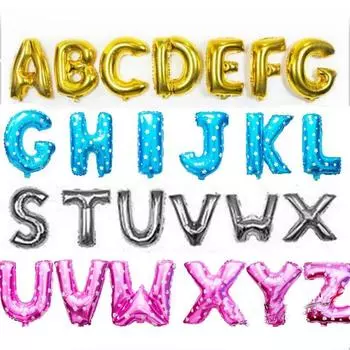 1 шт., 16 дюймов, 4 цвета, милые воздушные шары с буквами алфавита, фольгированные шары, ЛЮБОВЬ, день рождения, свадебный декор, игрушки, воздушные шары A золотой