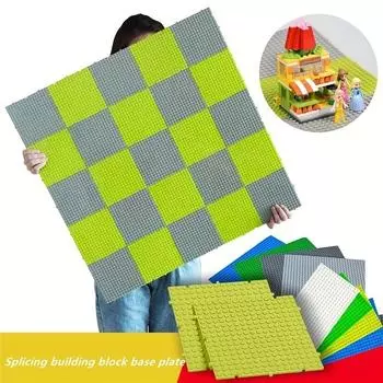 1 шт. 16x16 точек MOC неограниченное количество сращиваемых строительных блоков, базовая пластина, классические DIY креативные кирпичи, опорные плиты, собранные строительные игрушки для детей яблочный зеленый