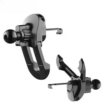 1 шт. 17 мм шаровая головка автомобильного воздуховода зажим для автомобильного держателя телефона универсальный автомобильный зажим для воздуховода для мобильного телефона GPS кронштейны чёрный