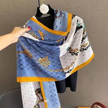 1 шт 180*90 см сохраняют тепло новый элегантный роскошный шелковый шарф украшение шаль защита от солнца с женской модой 90*180cm