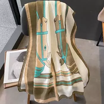 1 шт 180*90 см сохраняют тепло новый элегантный роскошный шелковый шарф украшение шаль защита от солнца с женской модой 90*180cm