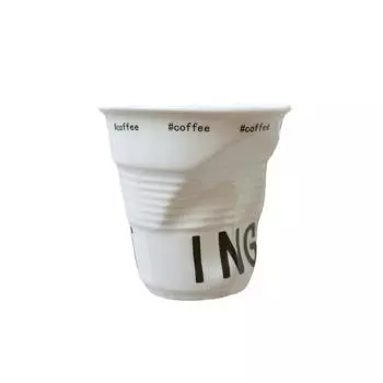 1 шт. 180 мл французская гофрированная нестандартная керамическая кружка для офиса, кружка для молока, кофе, дизайн премиум-класса, кружка для завтрака, кофе, напитка 180ml