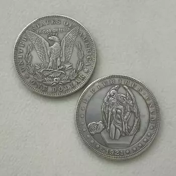 1 шт. 1881 Монета-медаль в память о зарубежной торговле Wanderer Диаметр монеты 38 мм One Size