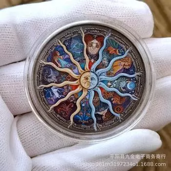 1 шт. 1881 Монета-медаль в память о зарубежной торговле Wanderer Диаметр монеты 38 мм One Size