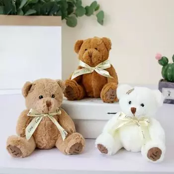 1 шт. 18 см милый плюшевый мишка куклы нашивка медведь мягкая игрушка медведь детская игрушка дети девочки день рождения Brinquedos свадьба девушки подарки белый