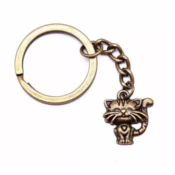 1 шт., 19x17 мм, очаровательный брелок в виде улыбающегося кота, милый брелок, рождественский подарок