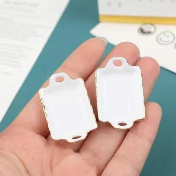 1 шт. 1/12 кукольный домик миниатюрный керамический поднос для еды тарелка посуда кухонные принадлежности