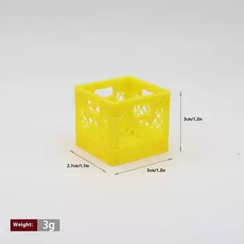 1 шт. 1:12 Кукольный домик Миниатюрный Ручной Модель Рамы для Пива Корзина для Хранения Продуктов Декор для Кухни Игрушка Аксессуары для Кукольного Домика