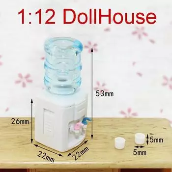1 шт. 1:12 кукольный домик мини диспенсер для воды микро еда сцена модель кукольный дом аксессуары белый