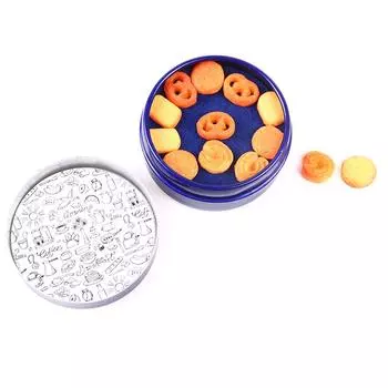 1 шт. 1/12 кукольный домик, миниатюрный датский набор печенья в синей жестяной коробке, кухонные принадлежности one size