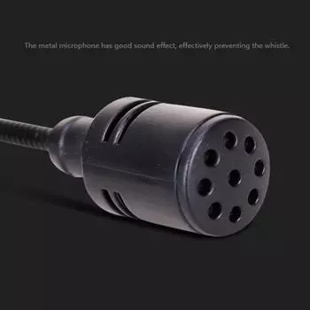 1 шт. 1,15 м металлический микрофон 3,5 мм разъем удлиненный петличный микрофон с зажимом для галстука чёрный