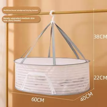 1 шт. 1/2/3-слойная многофункциональная домашняя сушильная сетка, защищенная от насекомых, ветрозащитная, сетка для сушки продуктов, рыбы, складная закрытая сушильная корзина 1 layer M