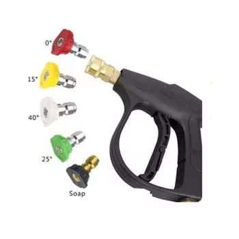 1 шт. 1/4 быстроразъемная садовая насадка для мойки высокого давления 0 15 25 40 градусов для полива мыльным раствором насадка для уборки сада