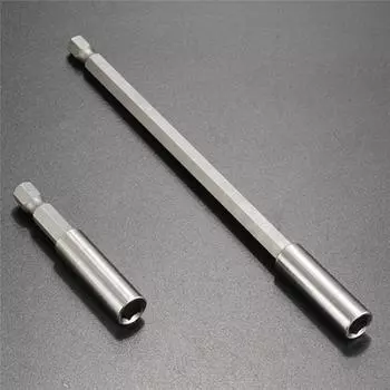 1 шт., 1/4 дюйма, быстросменный держатель для сверл с шестигранным хвостовиком, магнитное удлинительное гнездо 60mm