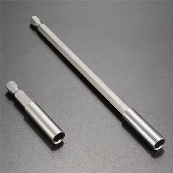 1 шт., 1/4 дюйма, быстросменный держатель для сверл с шестигранным хвостовиком, магнитное удлинительное гнездо 60 mm