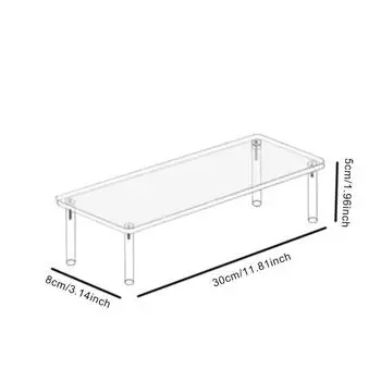 1 шт. 1-4 ярусная акриловая прозрачная стойка для демонстрации кексов стойка для демонстрации духов 30*8cm