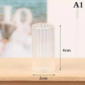 1 шт. 1/6 или 1/12 масштаб миниатюрный кукольный домик стеклянная ваза для кукольного домика аксессуары