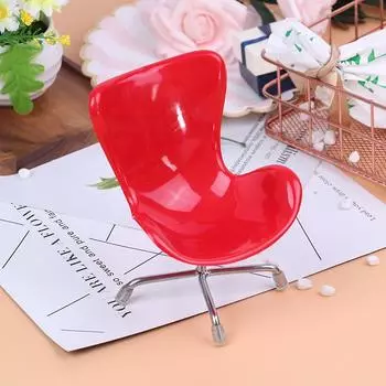 1 шт. 1/6 кукольный домик, миниатюрный стул, модель мебели, игрушки для украшения кукольного дома оранжевый