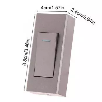 1 шт., 1 банда, 2-позиционный переключатель для поверхностного монтажа, провод, подвесная установка, прикроватная лампа включения/выключения, панель настенного выключателя света белый