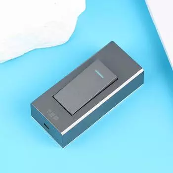 1 шт., 1 банда, 2-позиционный переключатель для поверхностного монтажа, провод, подвесная установка, прикроватная лампа включения/выключения, панель настенного выключателя света серый