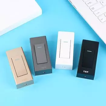 1 шт., 1 банда, 2-позиционный переключатель для поверхностного монтажа, провод, подвесная установка, прикроватная лампа включения/выключения, панель настенного выключателя света белый