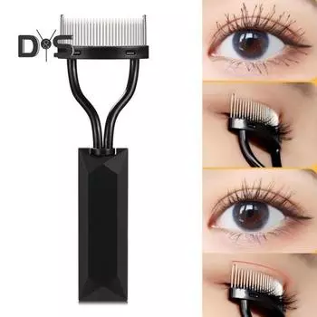 1 шт./1 компл., щипцы для завивки ресниц из нержавеющей стали, расческа-сепаратор для ресниц, портативный ручной инструмент для завивки ресниц, инструмент для завивки ресниц для женщин и девочек, принадлежности для макияжа, подарок на день рождения 1pc ро