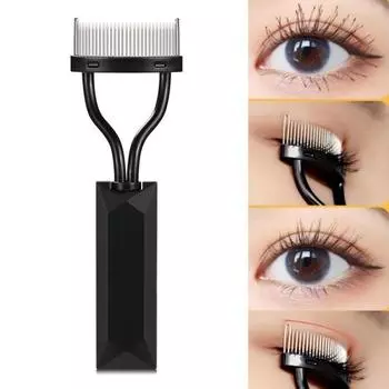 1 шт./1 компл., щипцы для завивки ресниц из нержавеющей стали, расческа-сепаратор для ресниц, портативный ручной инструмент для завивки ресниц, инструмент для завивки ресниц для женщин и девочек, принадлежности для макияжа, подарок на день рождения Sets ч