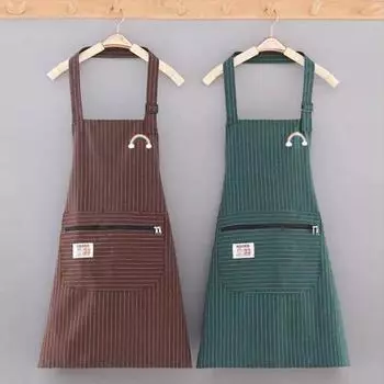 1 шт./1 комплект фартук для готовки регулируемый ремень водонепроницаемый мягкий модный водостойкий сад для дома A зелёный