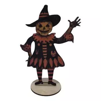 1 шт./1 комплект Хэллоуин Винтаж тыква человек флажки жуткий деревенский деревянный мультфильм тыква гирлянда стол знак украшение орнамент фестиваль подарок