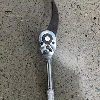 1 шт./1 комплект инструментов для монтажной головки с ломом, регулируемая угловая головка, подходит для 3/8-дюймового гаечного ключа с храповым механизмом, для тяжелых условий работы в труднодоступных местах Long