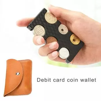 1 шт./1 комплект, кошелек для монет, компактный портативный органайзер для монет, удобный сортировщик монет, кошелек для путешествий D