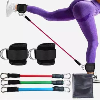 1 шт./1 комплект, лента сопротивления лодыжке с регулируемой манжетой для лодыжки, тренировка ягодичных мышц бедра, растяжка тела, моделирующая лента для тренировок, фитнес-оборудование