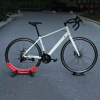 1 шт./1 комплект, напольная стойка для парковки велосипеда 30-80 мм, регулируемая, противоскользящая, прочная, для использования в помещении, на открытом воздухе, в гараже, для горного велосипеда, для езды по дороге, держатель колеса 1pc чёрный