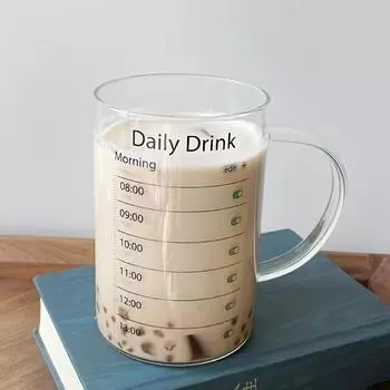 1 шт. 1 л стакан из боросиликатного стекла с крышкой и трубочкой, большая емкость для воды, кружки для кофе со льдом, стаканы для питья, подарки для напитков 1L