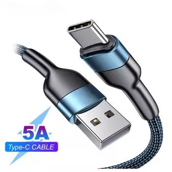 1 шт. 1 м быстрый кабель USB c Type-C кабель для быстрой зарядки зарядное устройство для всех видов кабелей для зарядки мобильных телефонов 1m чёрный