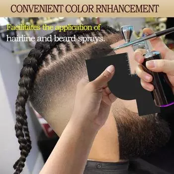 1 шт./1 набор парикмахерских карт для улучшения цвета линии роста волос с индикатором измерения, инструмент для придания формы бороде, руководство по мужской линии роста волос, шаблон для стрижки бороды A