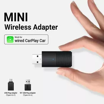 1 шт. 2024 мини беспроводной адаптер CarPlay для Car Play Dongle Bluetooth WiFi быстрое подключение Plug and Play для OEM проводной CarPlay автомобиля новый