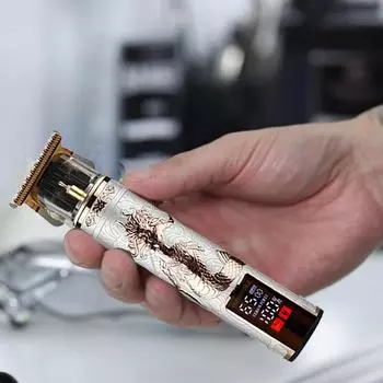 1 шт. 2024 профессиональная электробритва для мужчин бритва для мужчин газонокосилка триммер для бороды парикмахерская бритвенная машина T9 машинка для стрижки волос дропшиппинг